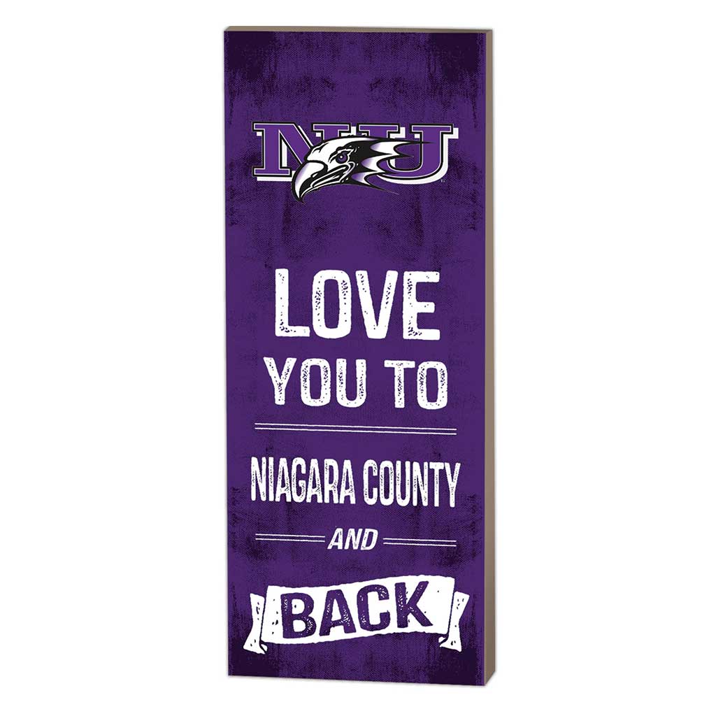 7x18 Logo Love You To Niagara University