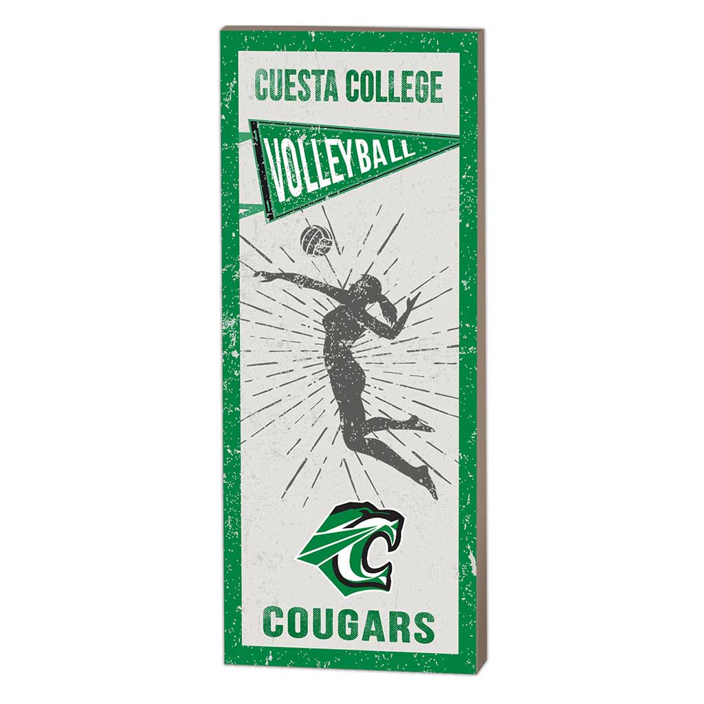 7x18 Vintage Player Cuesta College Cougars - Girl's Volleyball