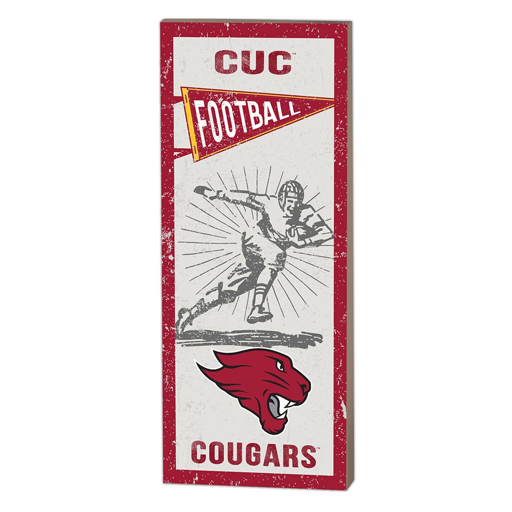 7x18 Vintage Player Concordia University - Chicago Cougars