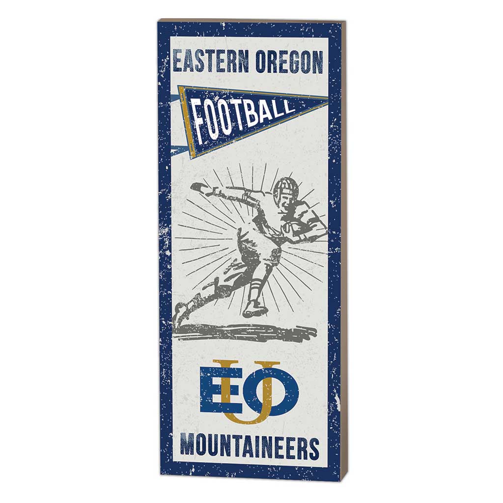 7x18 Vintage Player Eastern Oregon University Mountaineers