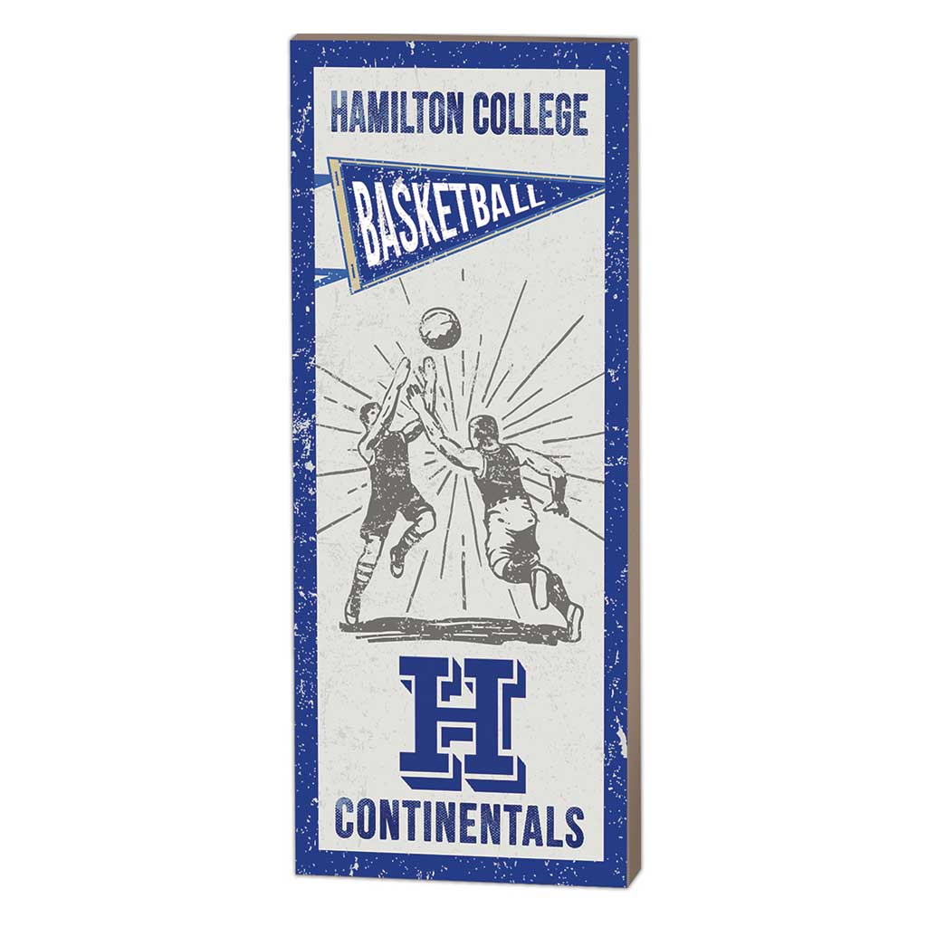 7x18 Vintage Player Hamilton College Continentals Basketball