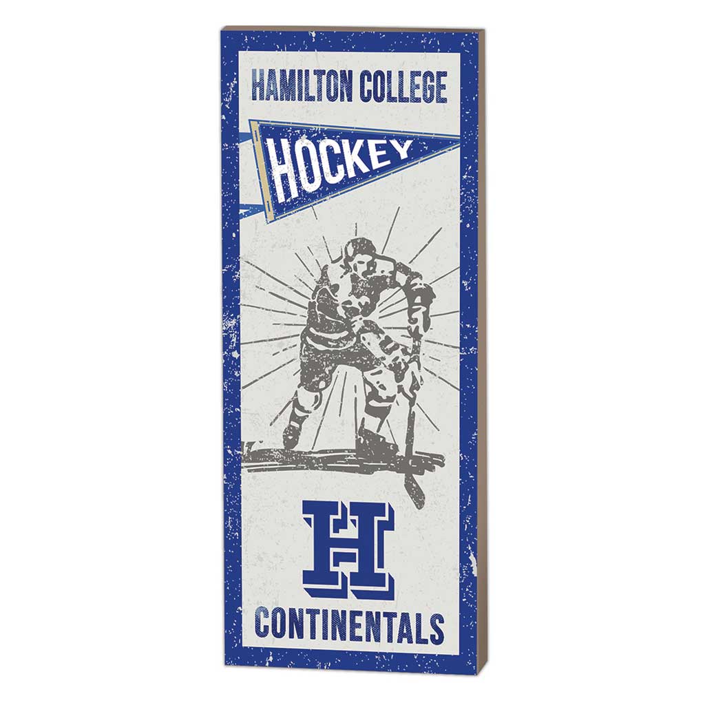 7x18 Vintage Player Hamilton College Continentals Hockey