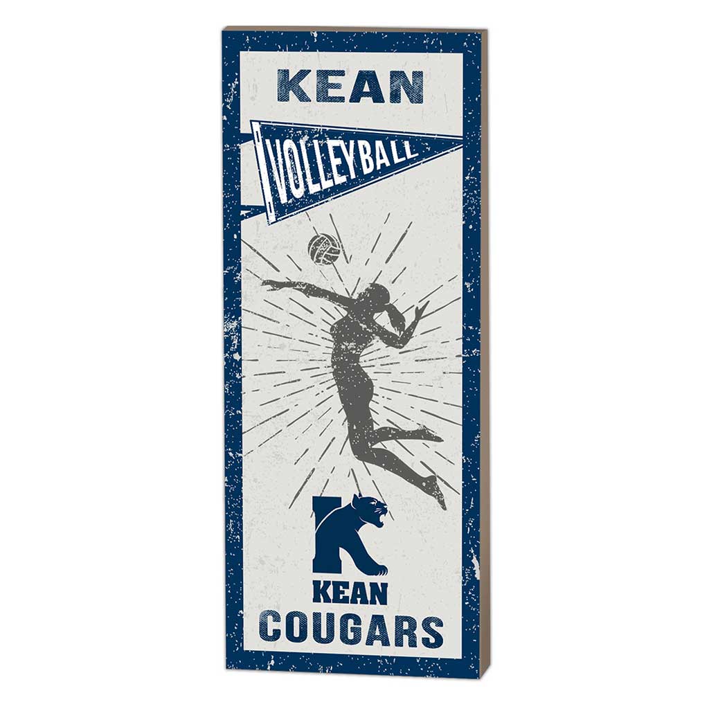 7x18 Vintage Player Kean University Cougars - Girl's Volleyball