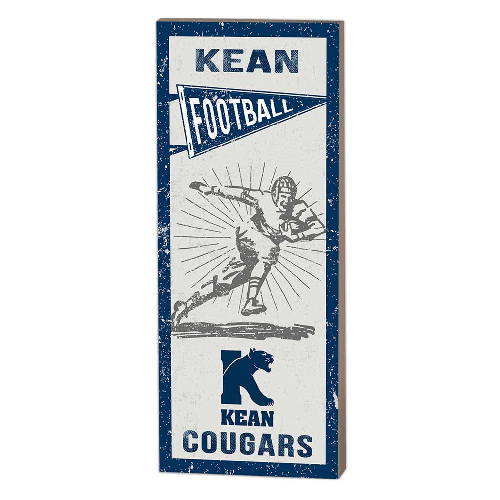 7x18 Vintage Player Kean University Cougars