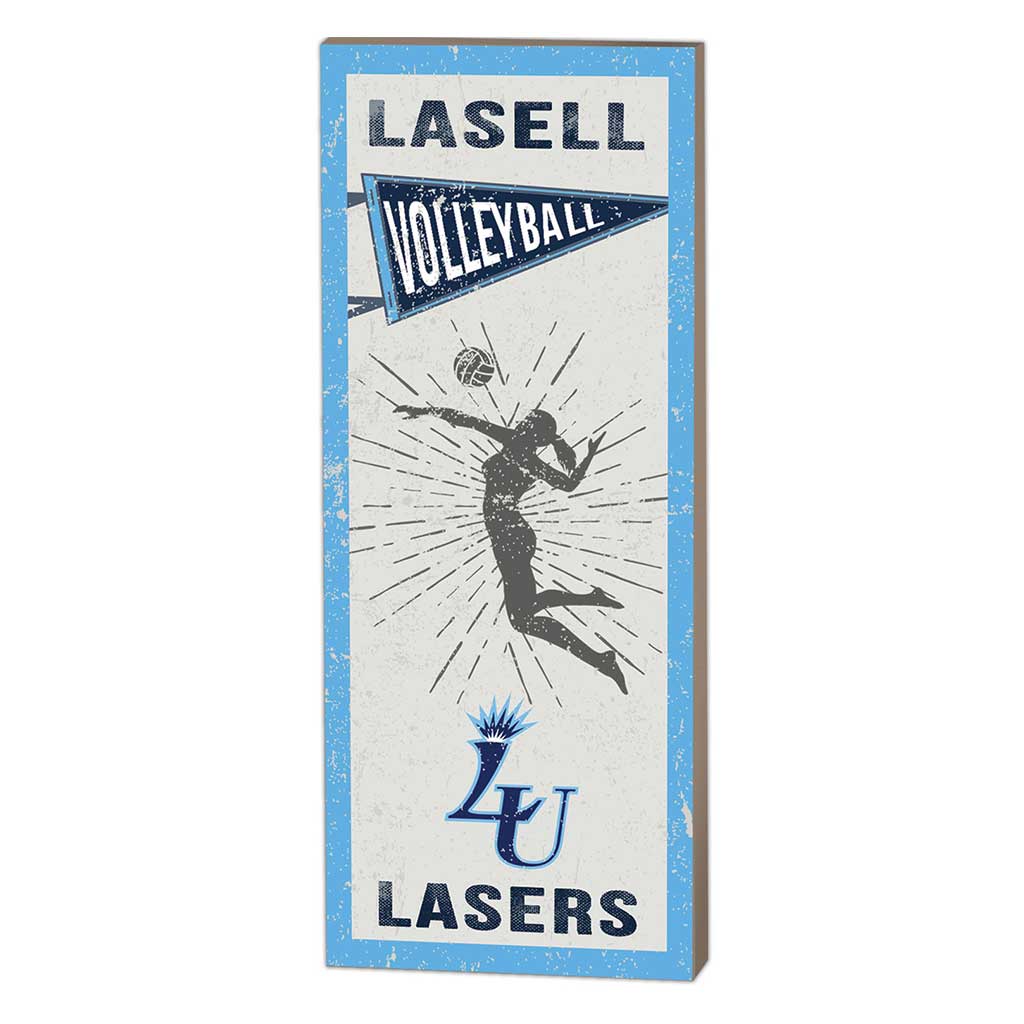 7x18 Vintage Player Lasell College Lasers - Girl's Volleyball
