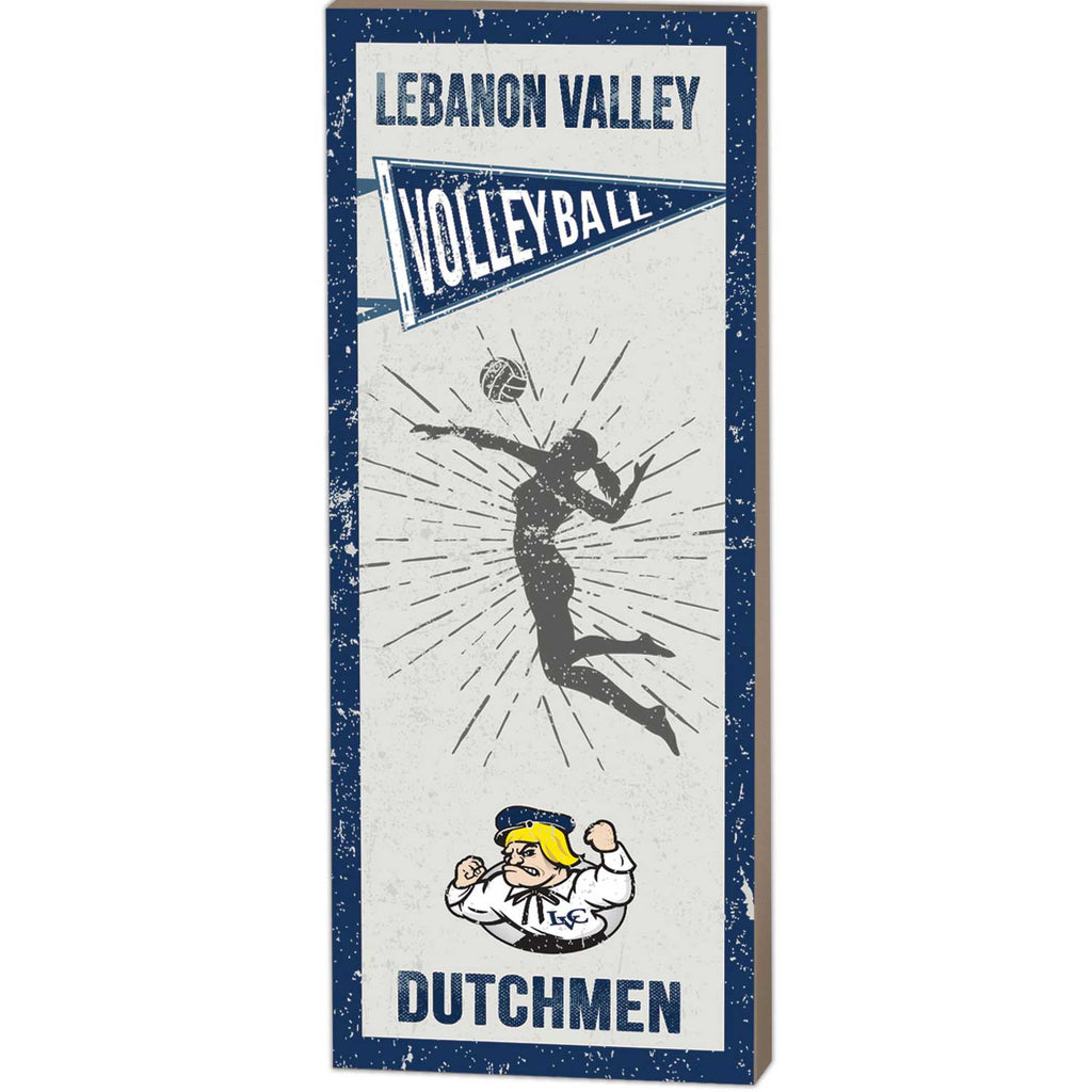 7x18 Vintage Player Lebanon Valley College Dutchmen - Girl's Volleyball