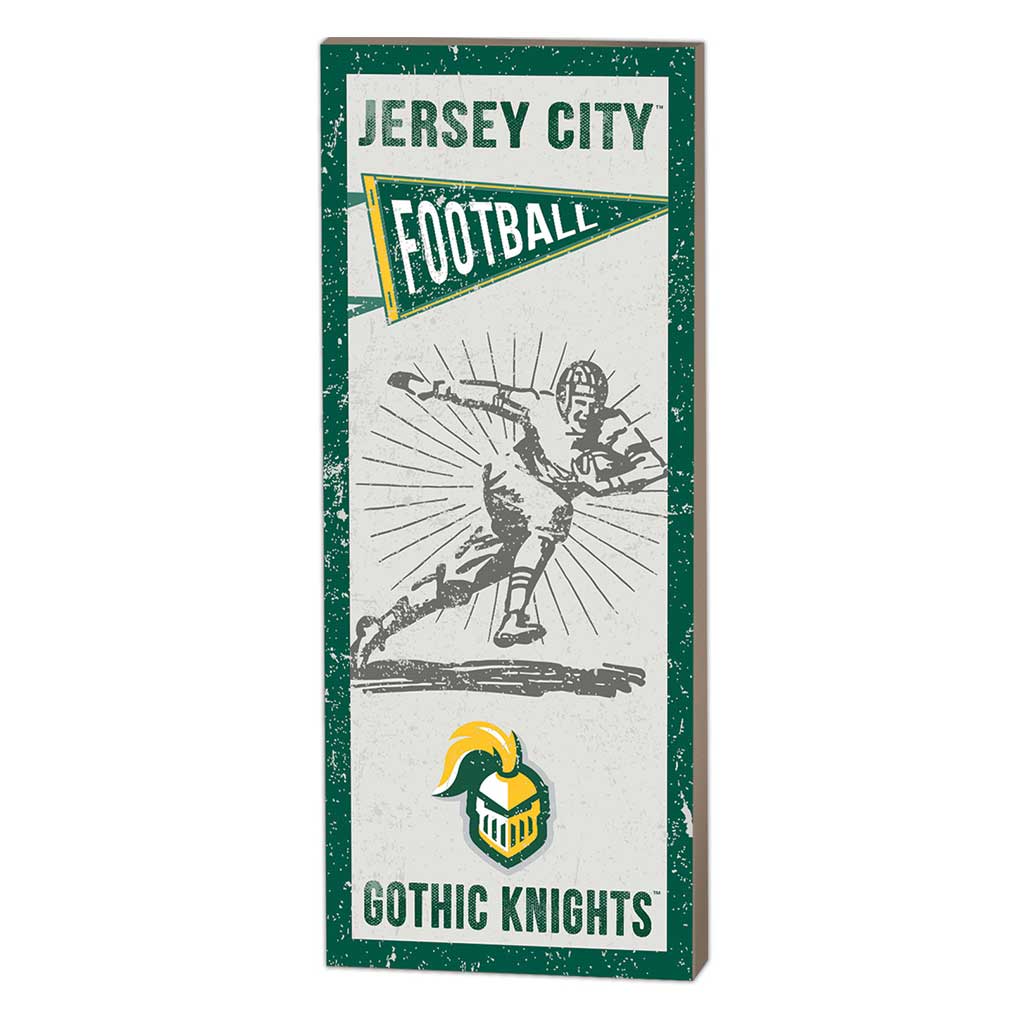 7x18 Vintage Player New Jersey City University Gothic Knights