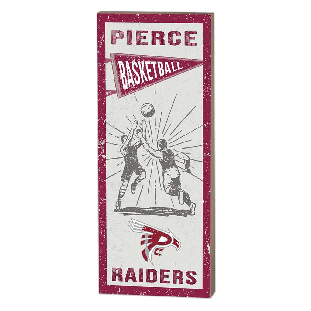 7x18 Vintage Player Pierce College Raiders Basketball