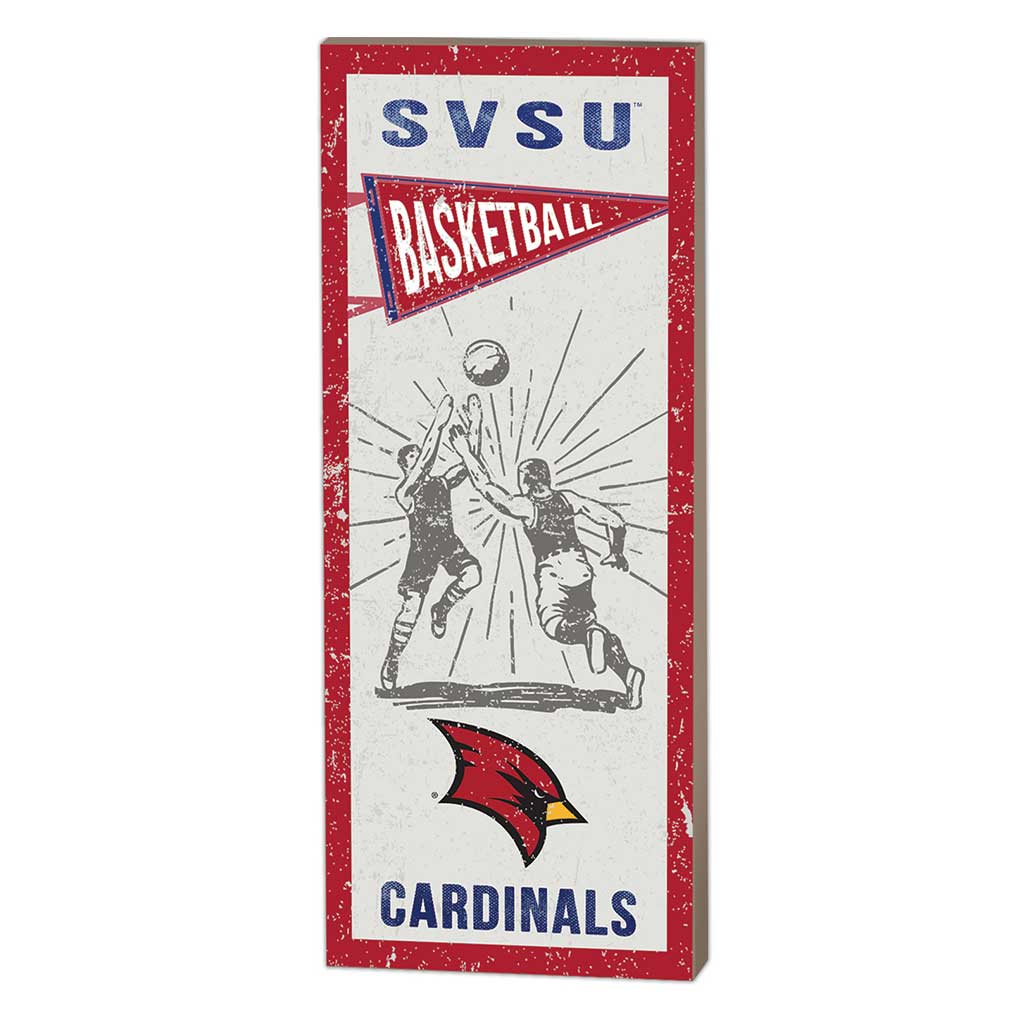 7x18 Vintage Player Saginaw Valley State University Cardinals Basketball