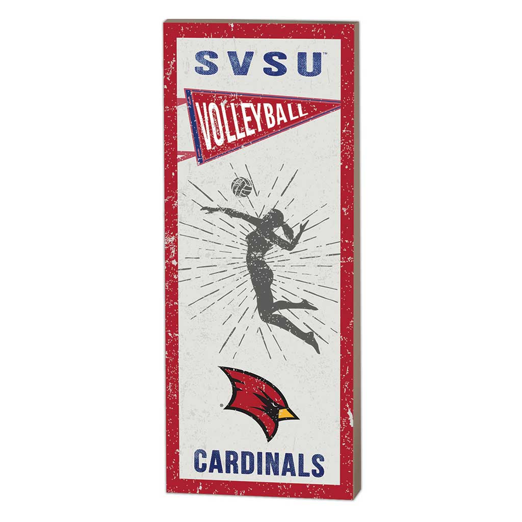 7x18 Vintage Player Saginaw Valley State University Cardinals - Girl's Volleyball