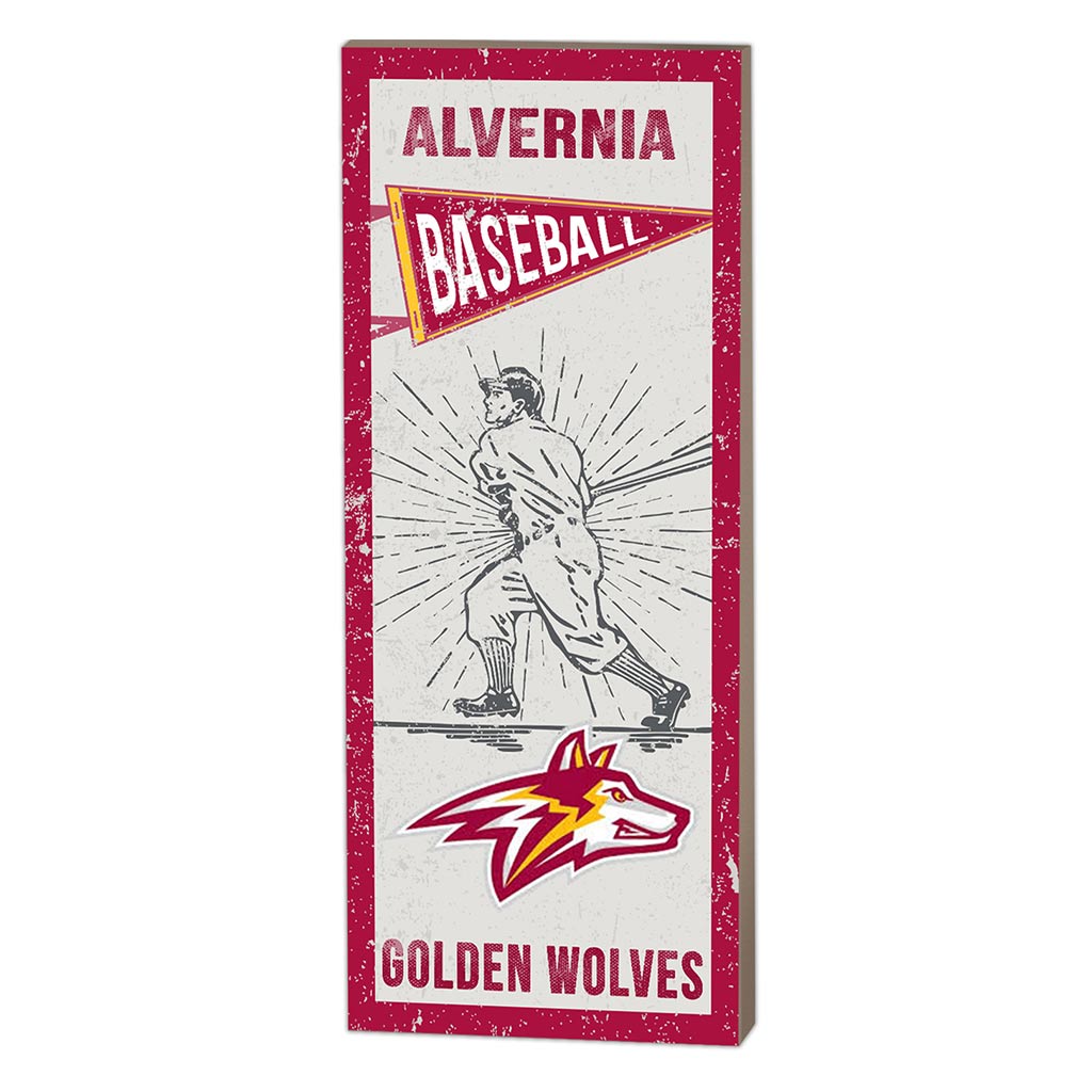 7x18 Vintage Player Alvernia College Crusaders Baseball