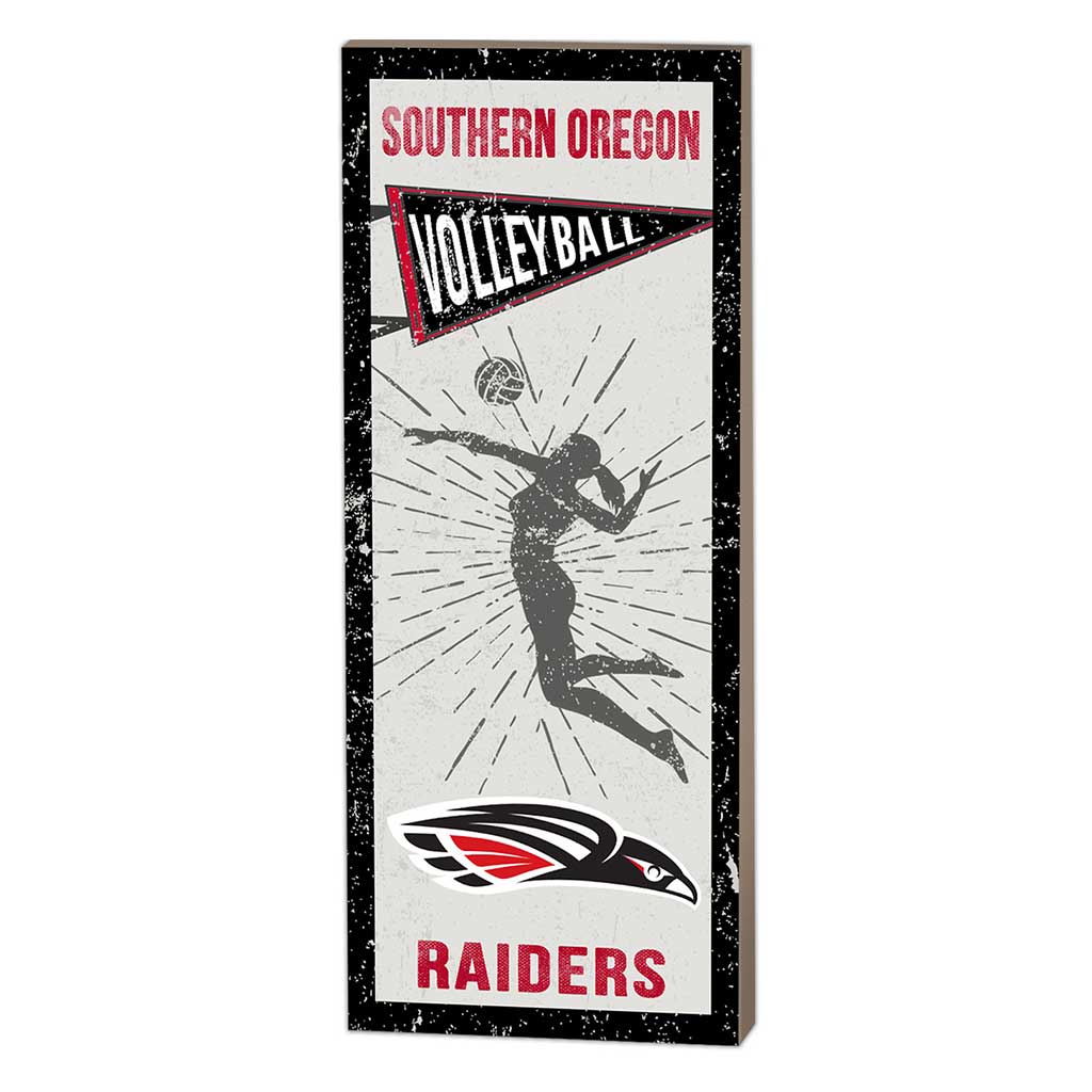7x18 Vintage Player Southern Oregon University Raiders - Girl's Volleyball