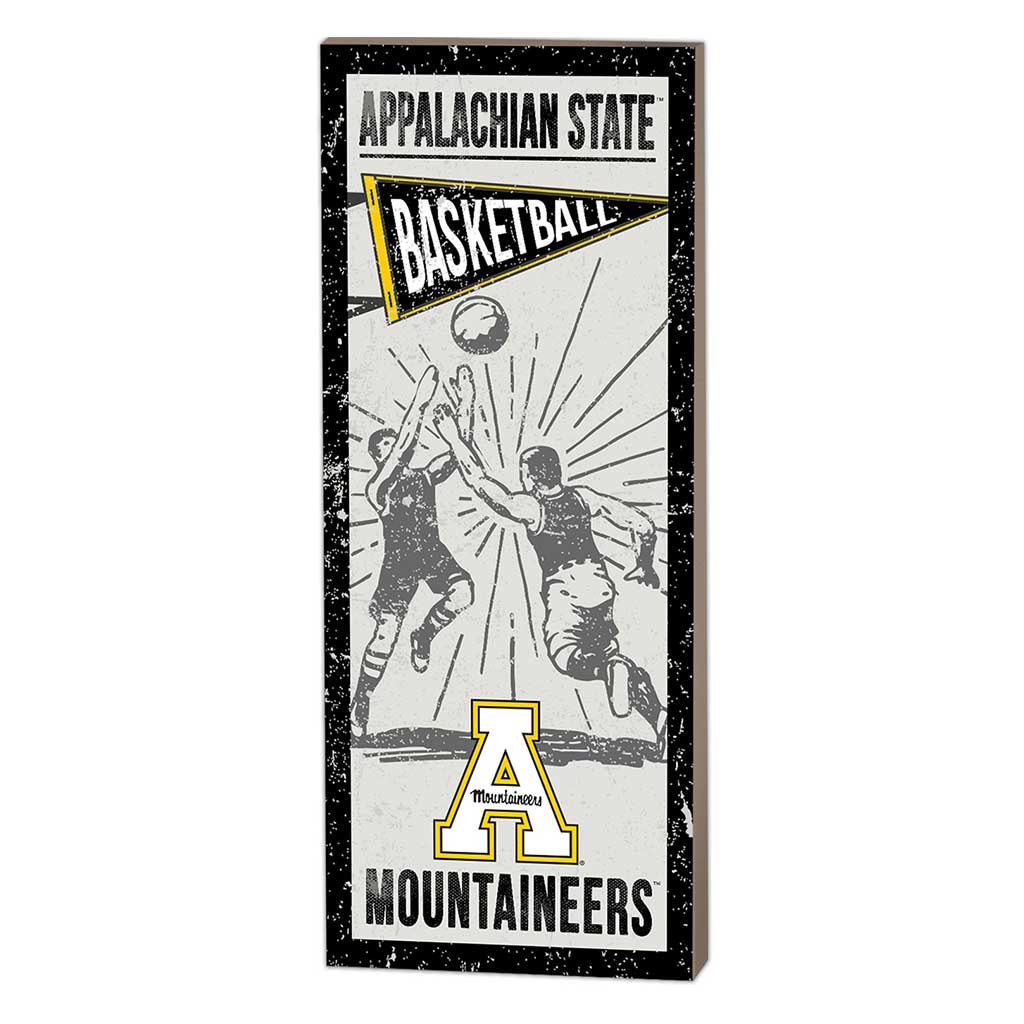 7x18 Vintage Player Appalachian State Mountaineers Basketball
