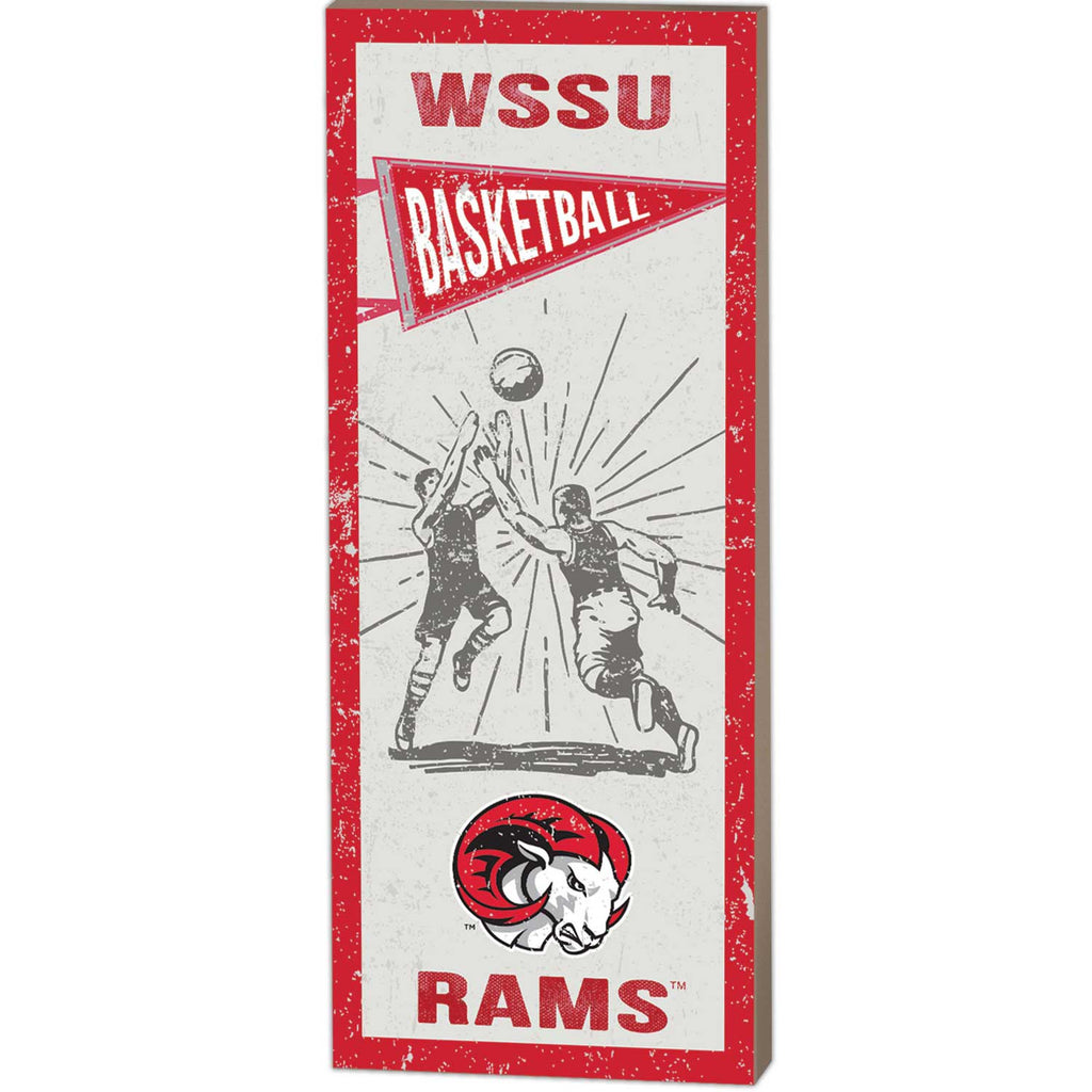 7x18 Vintage Player Winston-Salem State Rams Basketball