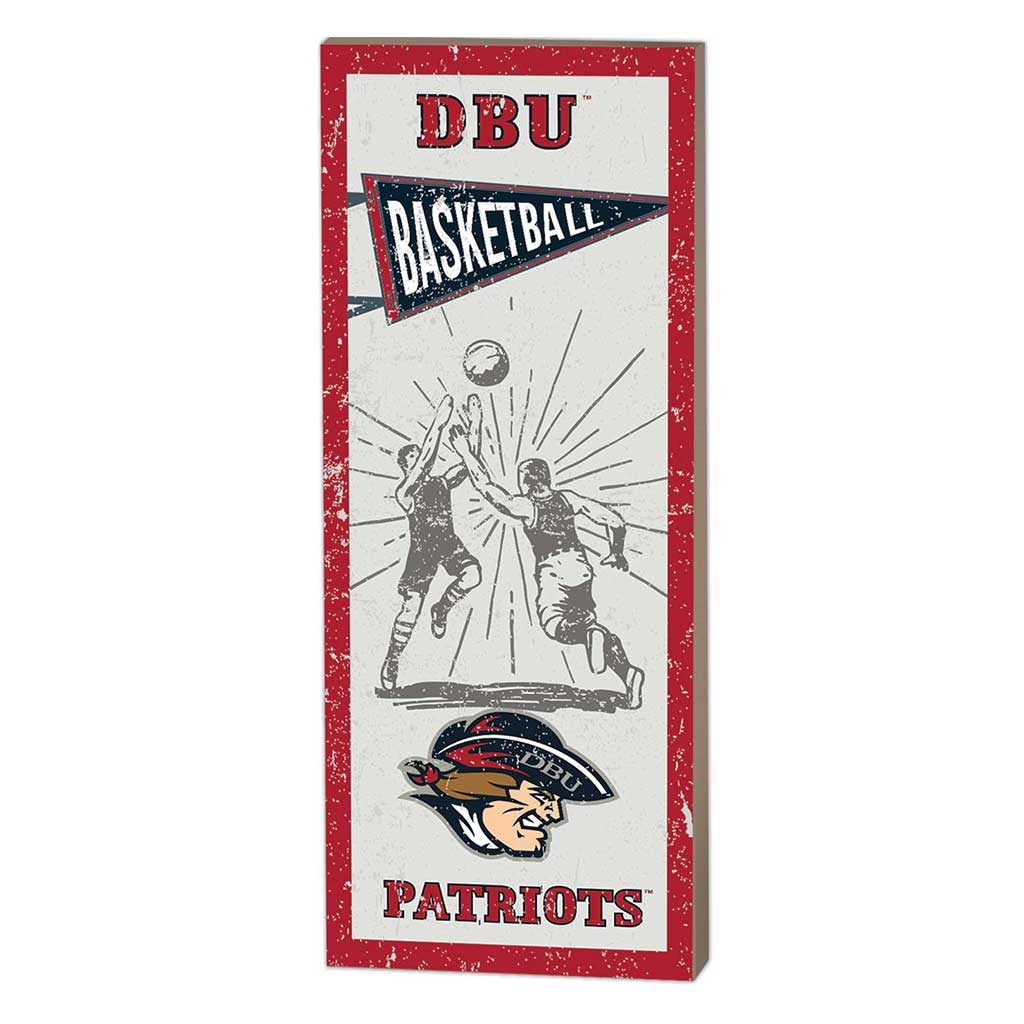 7x18 Vintage Player Dallas Baptist University Patriots Basketball