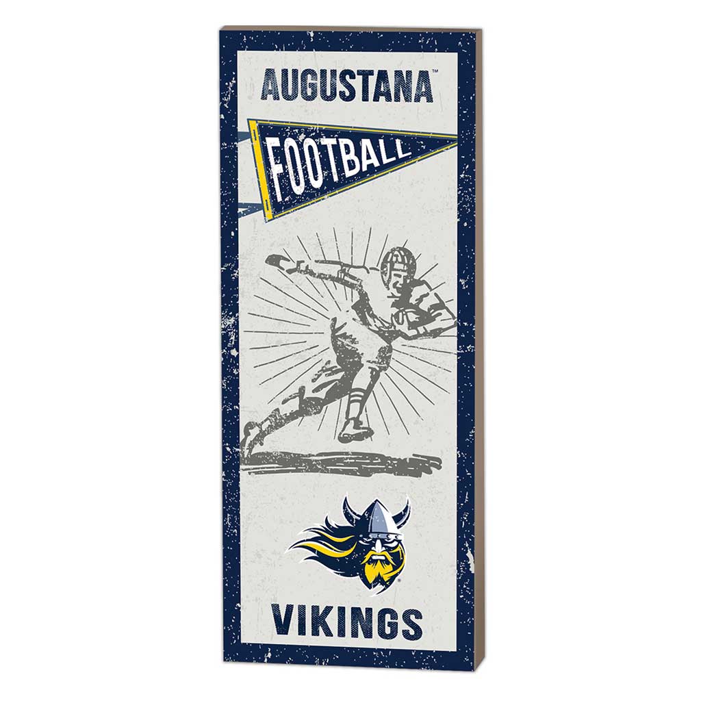 7x18 Vintage Player Augustana College Vikings