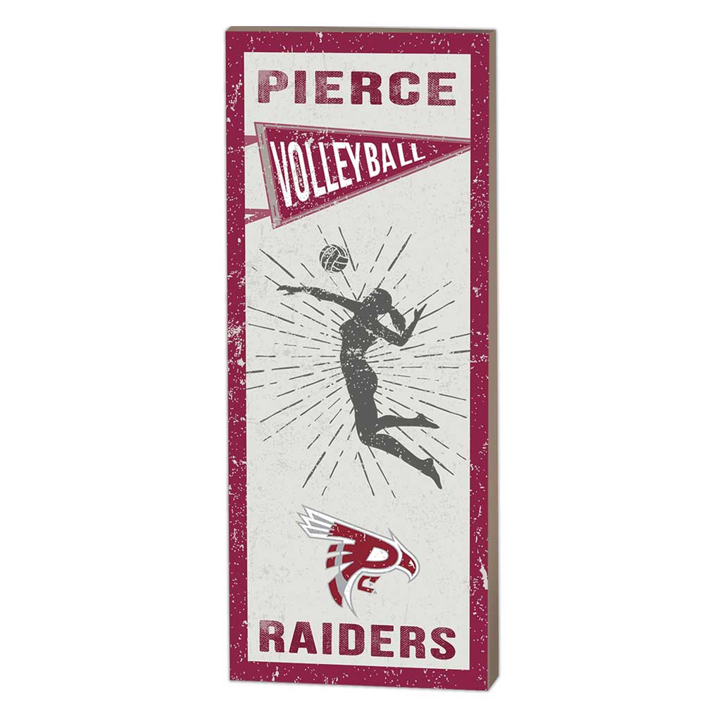 7x18 Vintage Player Pierce College - Fort Steilacoom Campus Raiders Volleyball Women