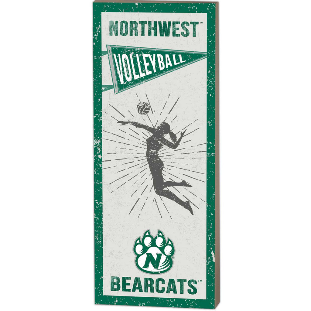 7x18 Vintage Player Northwest Missouri State University Bearcats Volleyball Women
