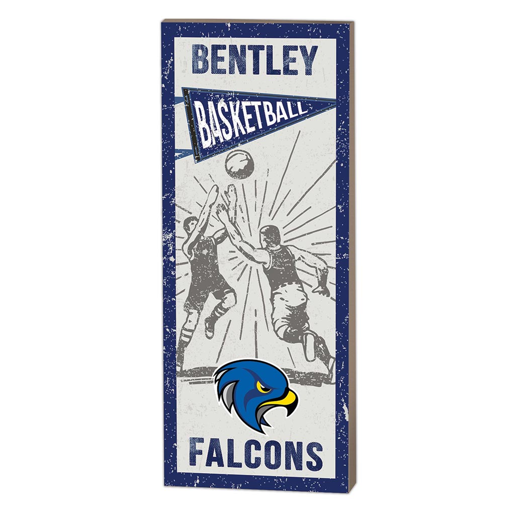 7x18 Vintage Player Bentley College Falcons Basketball