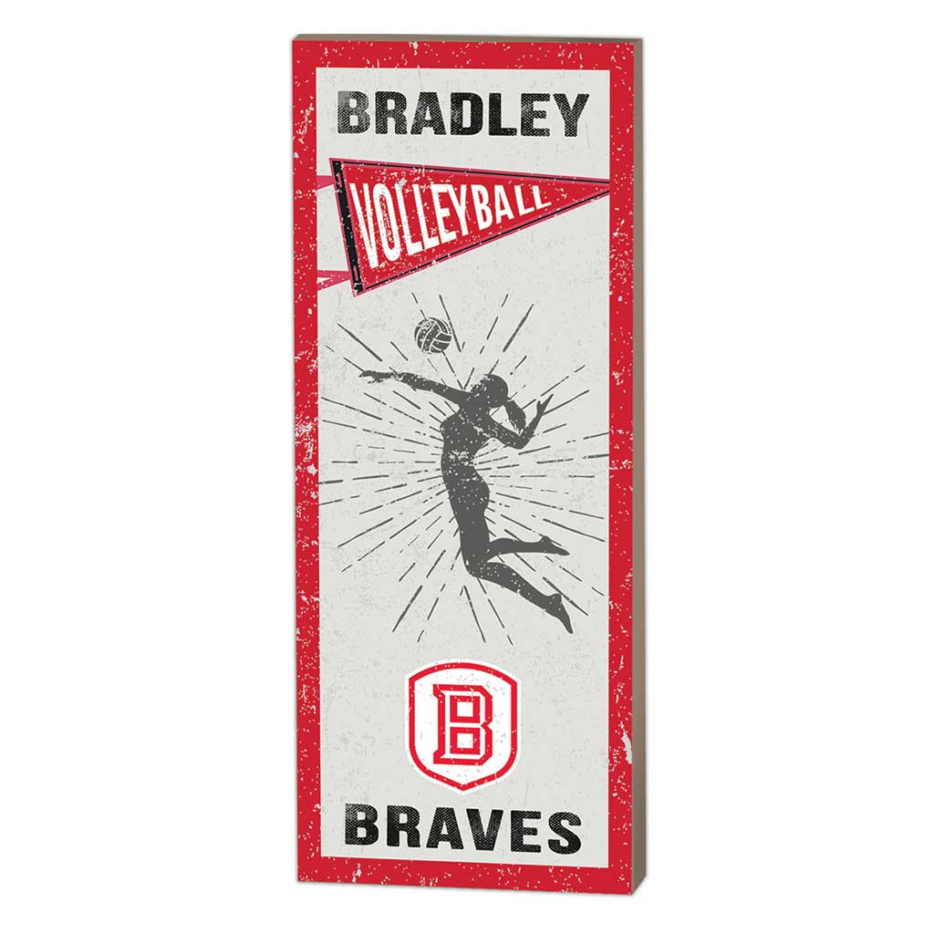 7x18 Vintage Player Bradley Braves Volleyball Women
