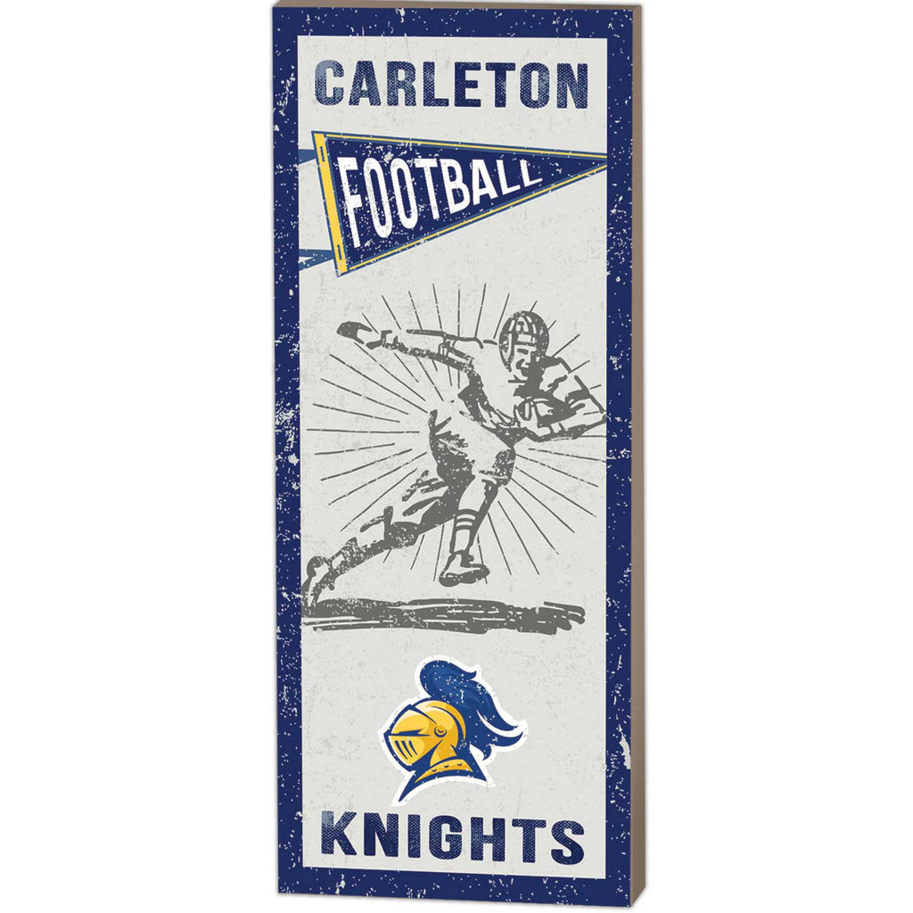 7x18 Vintage Player Carleton College Knights