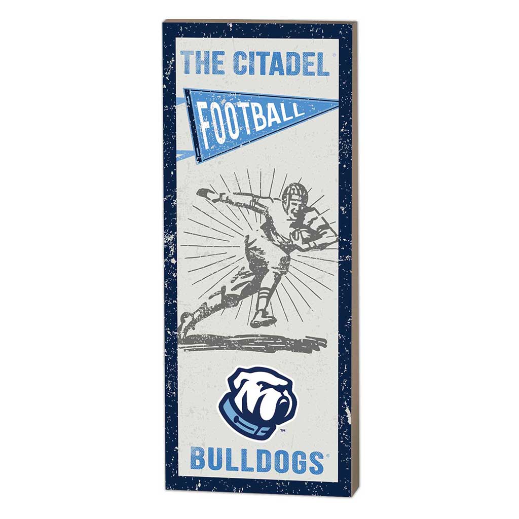 7x18 Vintage Player Citadel Bulldogs