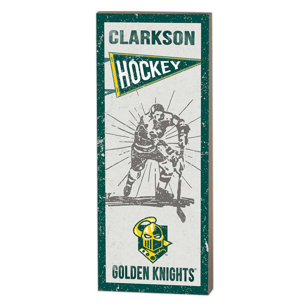 7x18 Vintage Player Clarkson University Golden Knights Hockey
