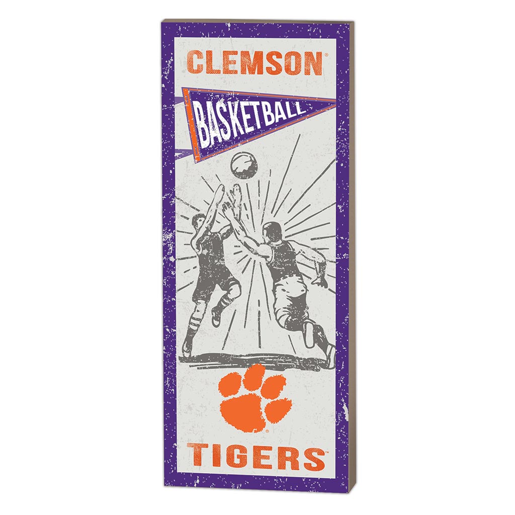 7x18 Vintage Player Clemson Tigers Basketball