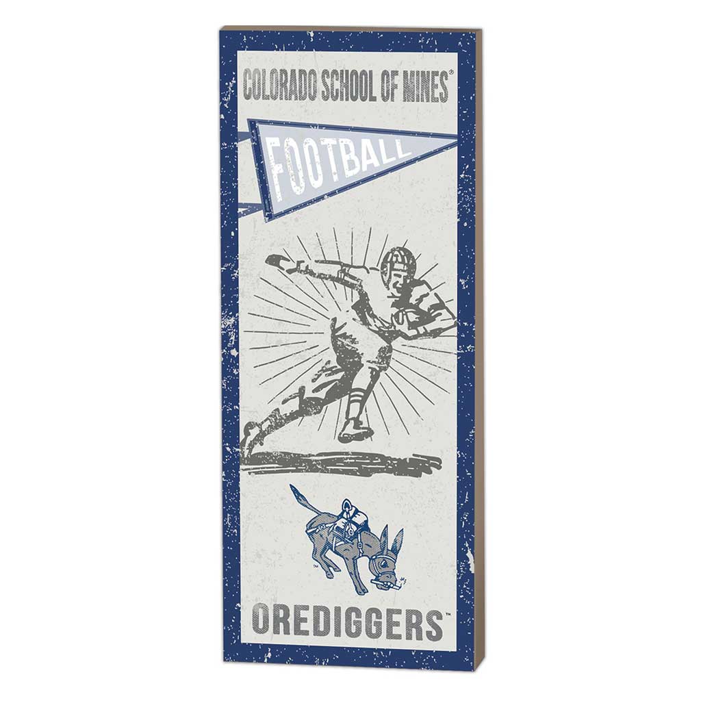 7x18 Vintage Player Colorado School of Mines Orediggers