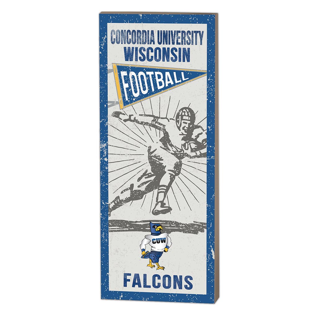 7x18 Vintage Player Concordia Univ (WI) Falcons