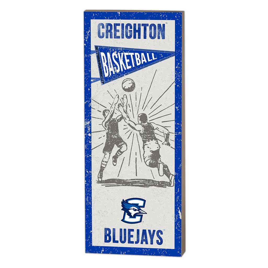 7x18 Vintage Player Creighton Bluejays Basketball