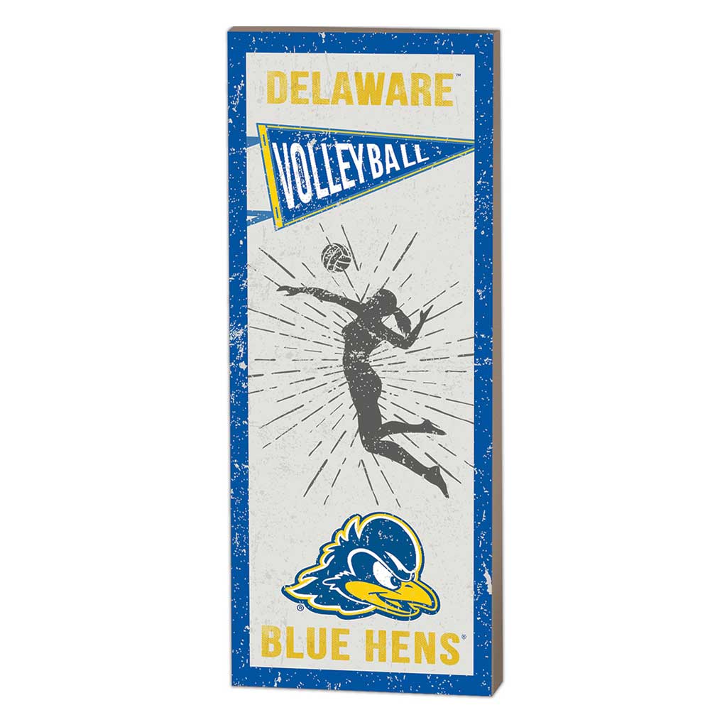 7x18 Vintage Player Delaware Fightin Blue Hens Volleyball Women