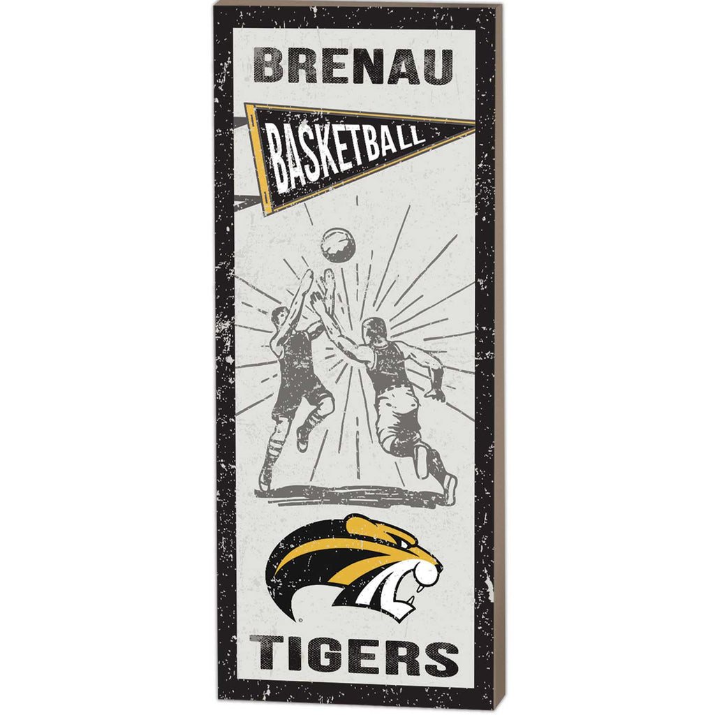 7x18 Vintage Player Brenau University Golden Tigers Basketball