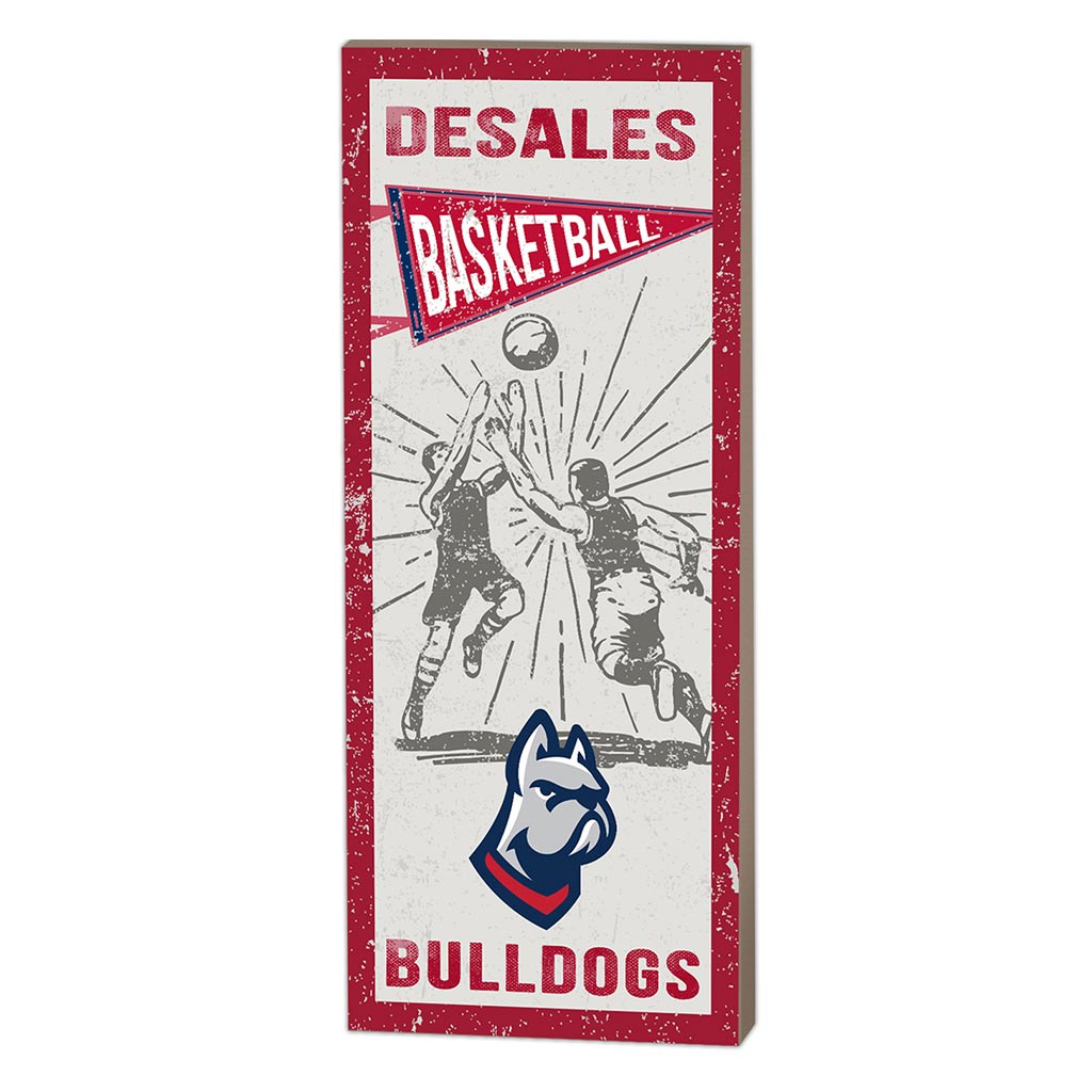 7x18 Vintage Player DeSales University Basketball
