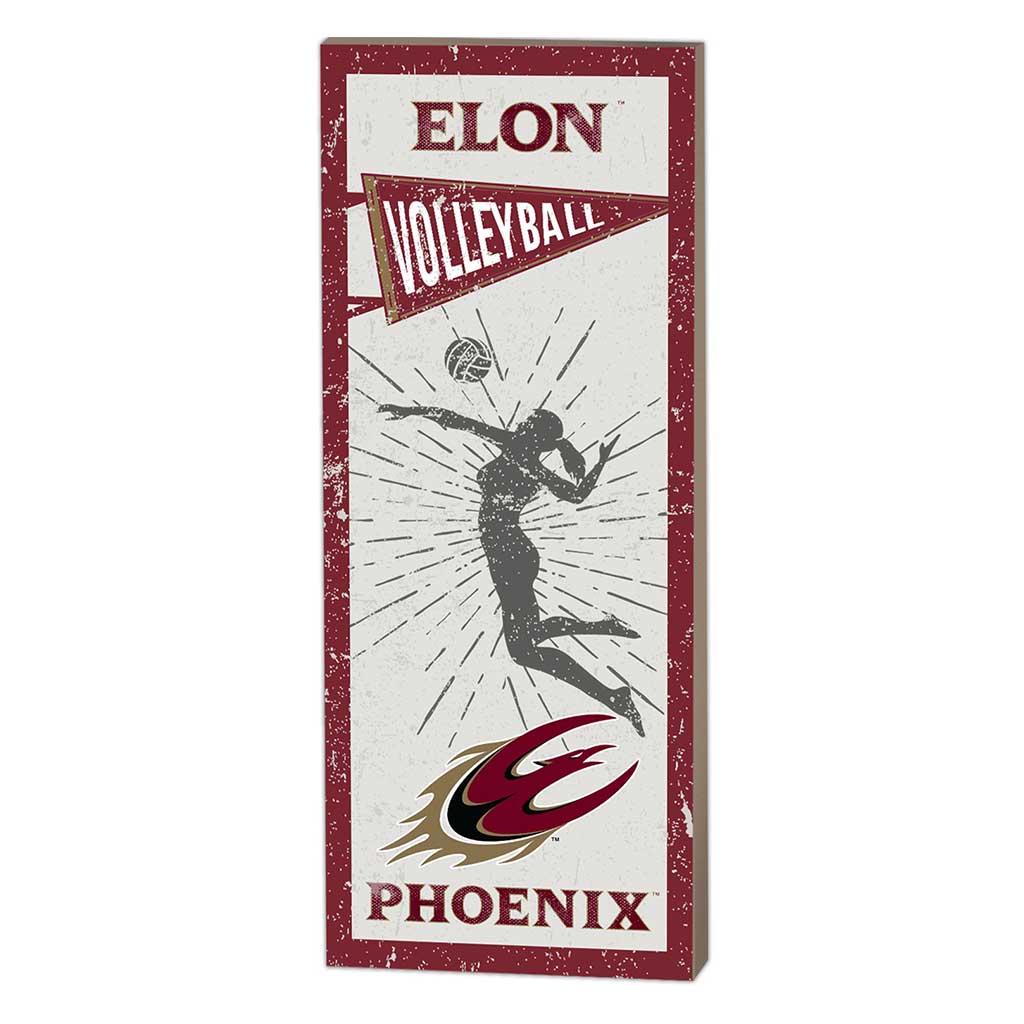 7x18 Vintage Player Elon Phoenix Volleyball Women