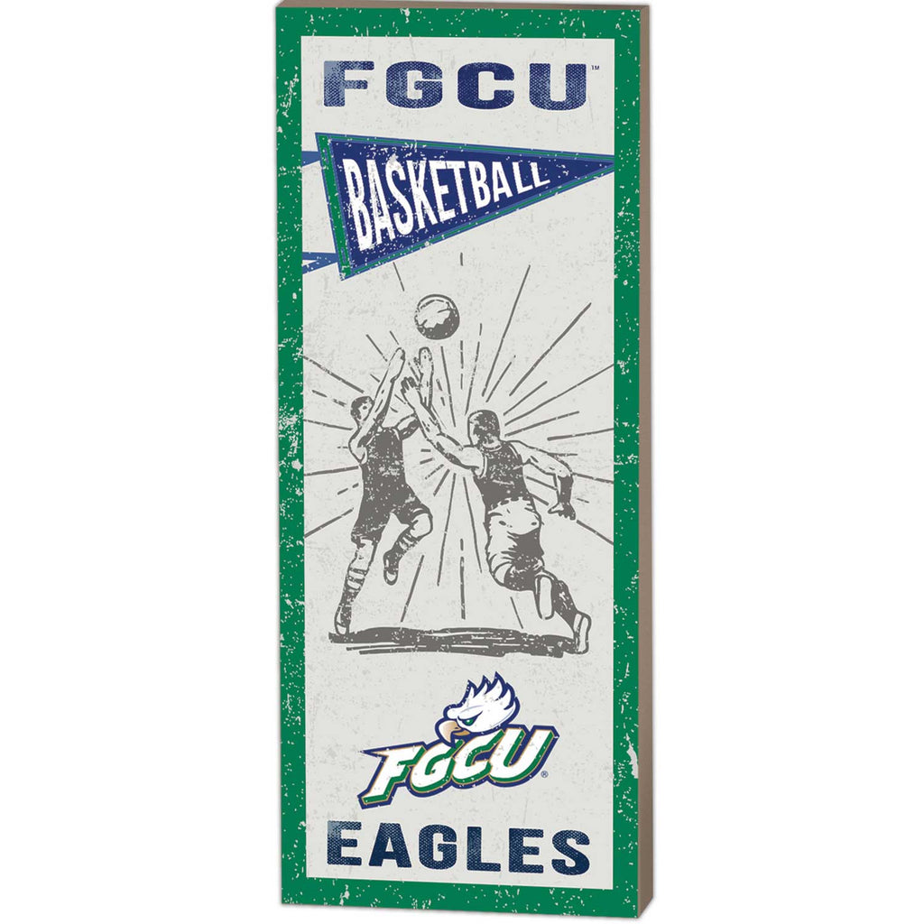 7x18 Vintage Player Florida Gulf Coast Eagles Basketball