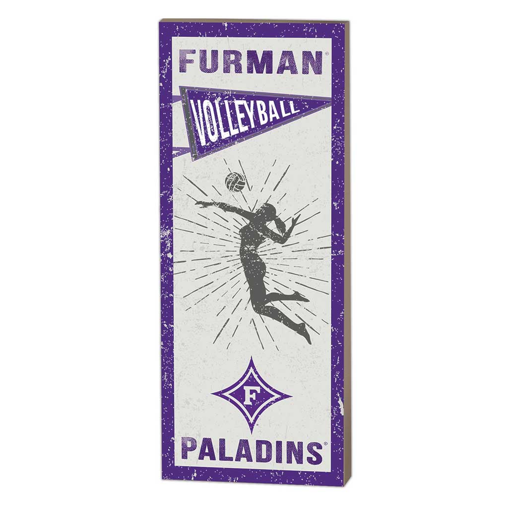 7x18 Vintage Player Furman Paladins Volleyball Women
