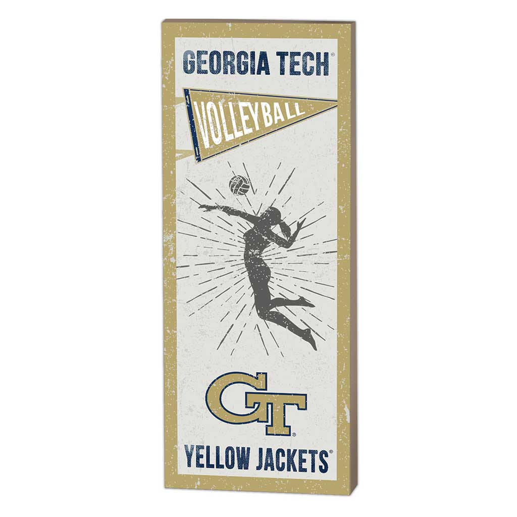 7x18 Vintage Player Georgia Tech Yellow Jackets Volleyball Women