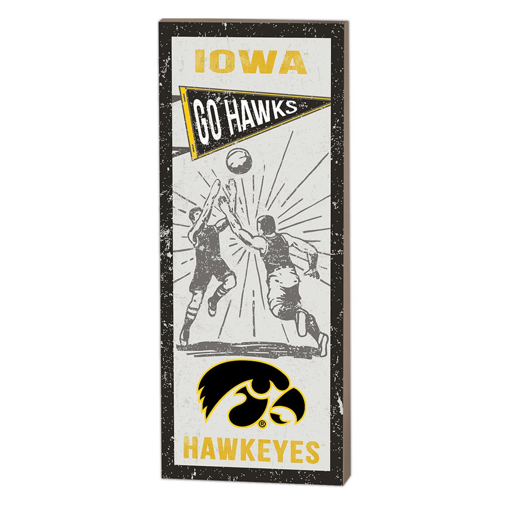 7x18 Vintage Player Iowa Hawkeyes Basketball