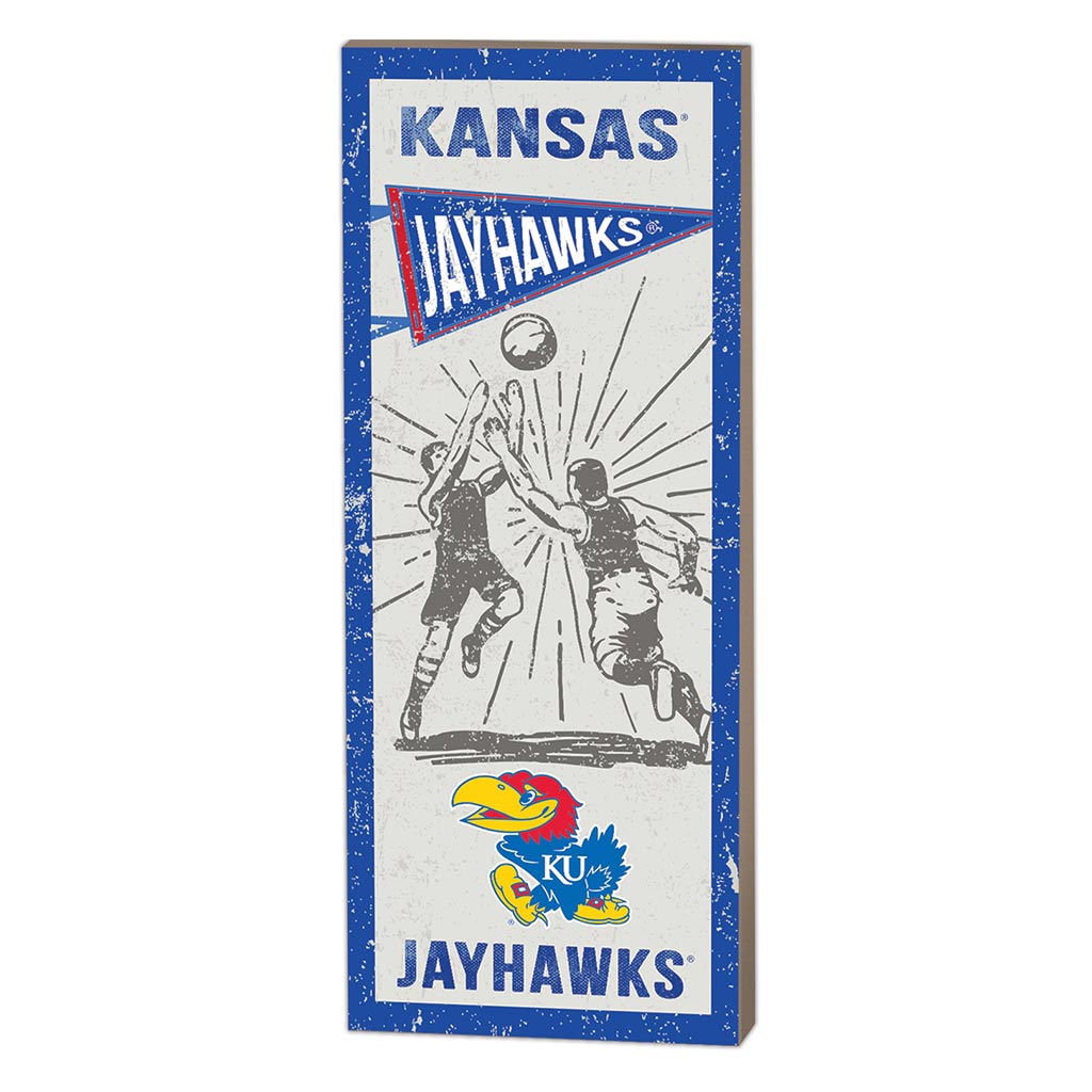 7x18 Vintage Player Kansas Jayhawks Basketball