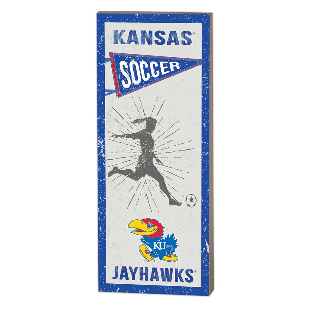 7x18 Vintage Player Kansas Jayhawks Soccer Women