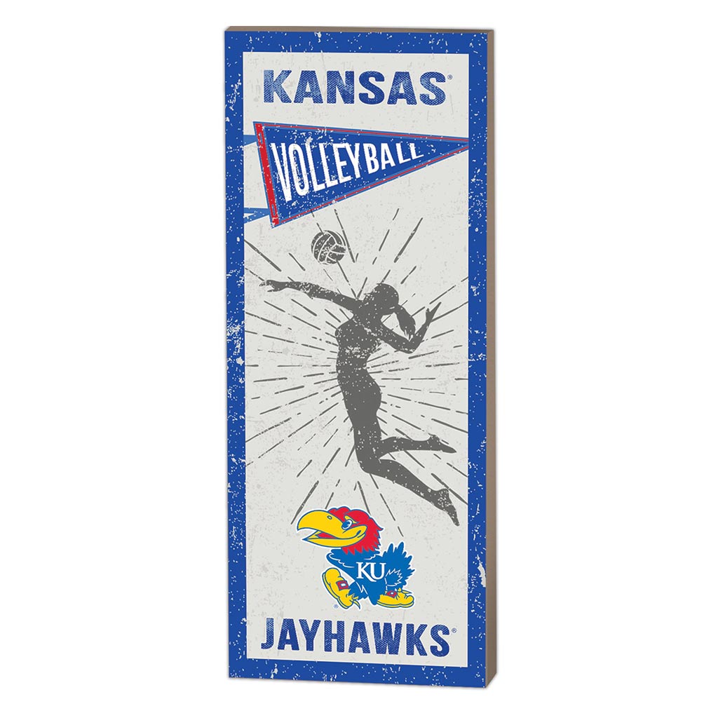 7x18 Vintage Player Kansas Jayhawks Volleyball Women