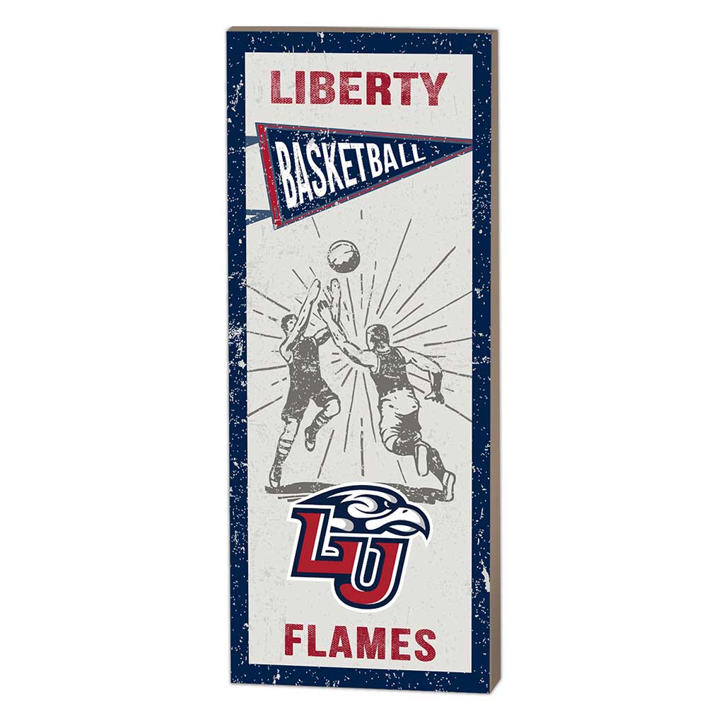 7x18 Vintage Player Liberty Flames Basketball