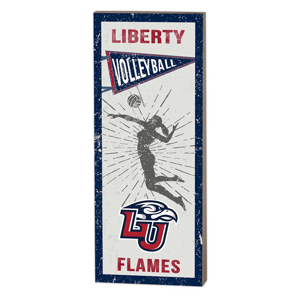 7x18 Vintage Player Liberty Flames Volleyball Women