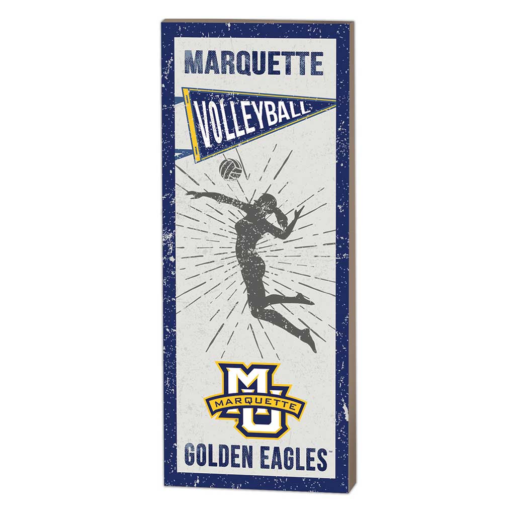 7x18 Vintage Player Marquette Golden Eagles Volleyball Women
