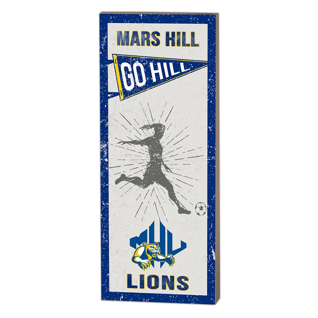 7x18 Vintage Player Mars Hill College Lions Soccer Women