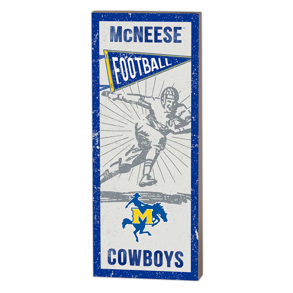 7x18 Vintage Player McNeese State Cowboys