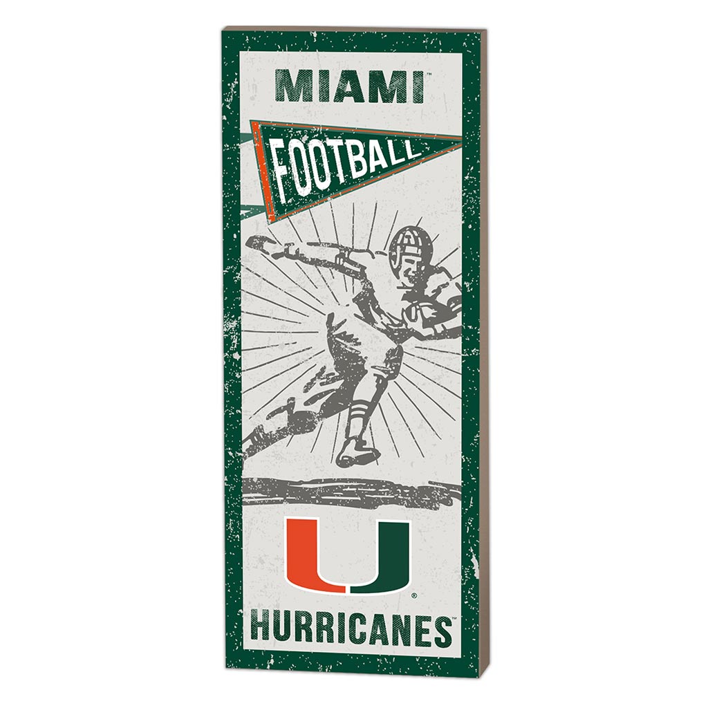 7x18 Vintage Player Miami Hurricanes
