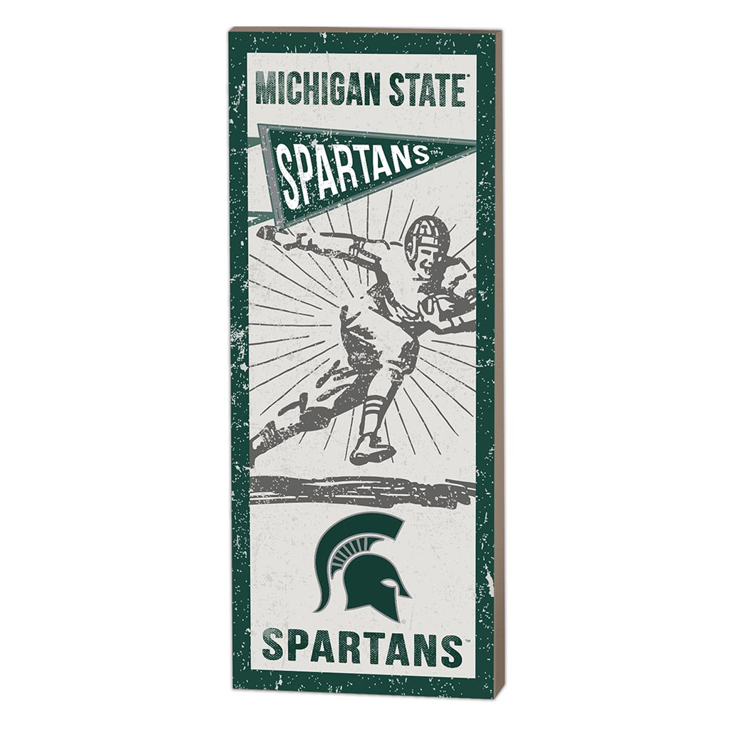 7x18 Vintage Player Michigan State Spartans
