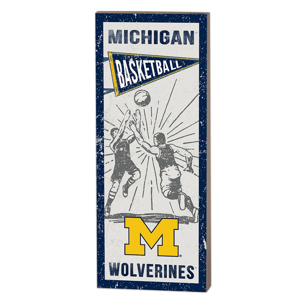 7X18 Vintage Player Michigan Wolverines Basketball